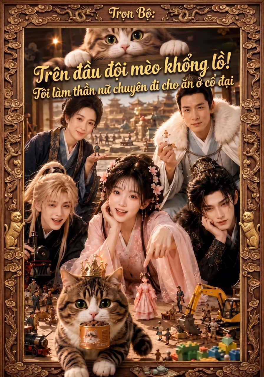 Trọn Bộ: Trên đầu đội mèo khổng lồ! Tôi làm thần nữ chuyên đi cho ăn ở cổ đại